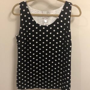 Chico’s NWT reversible multi dot tank top